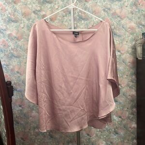 Pink Satin Look Top From Le Chateau